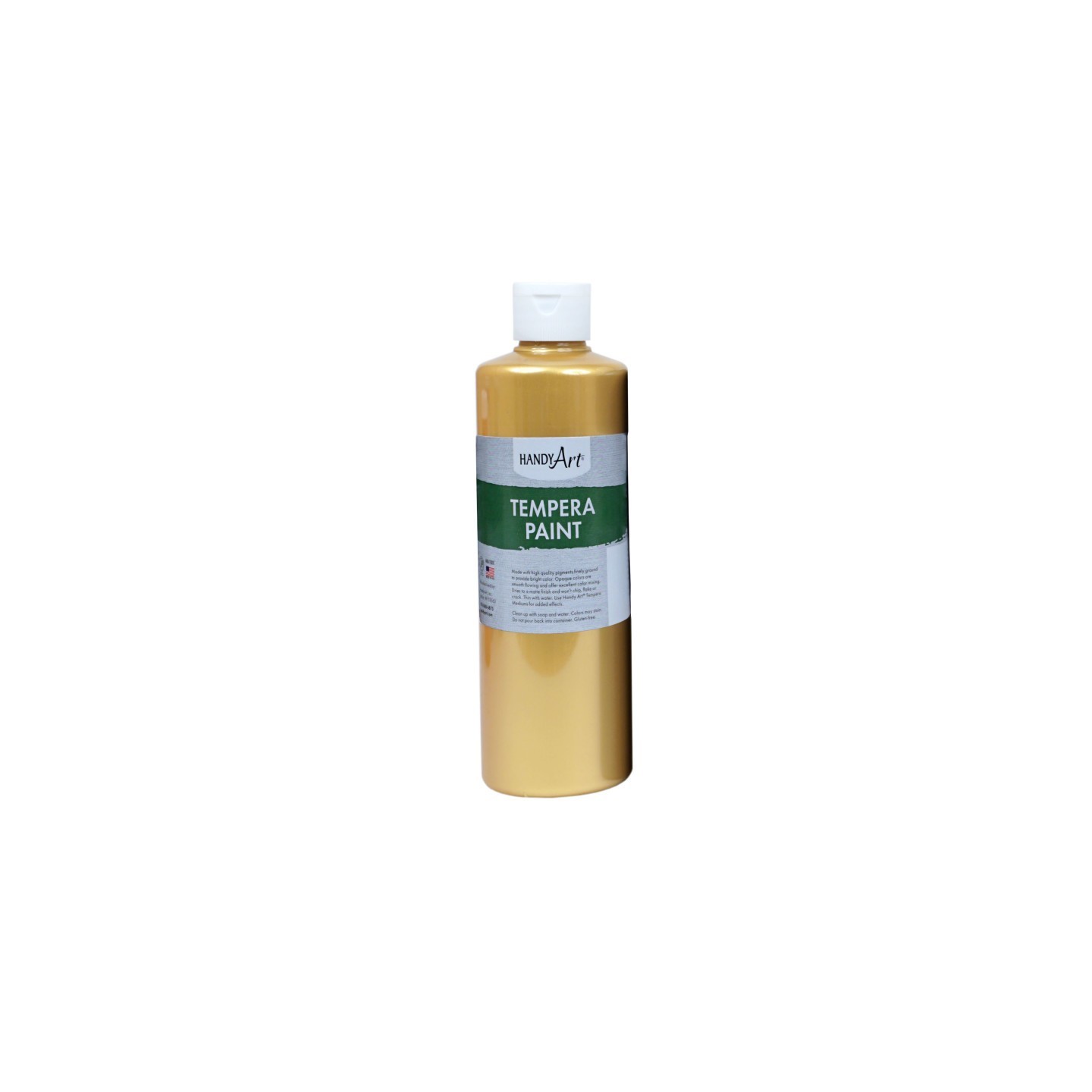 Handy Art® Metallic Tempera Paint, 16 oz., Gold