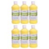 Handy Art® Washable Finger Paint, Yellow, 16 oz., Pack of 6