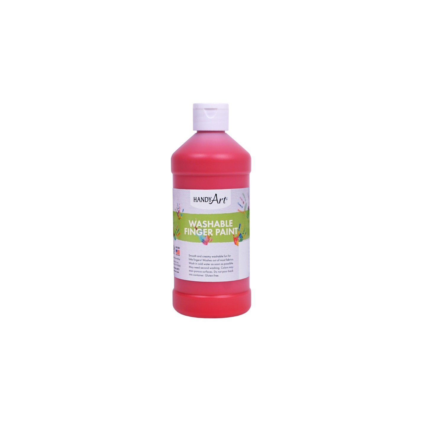 Handy Art® Washable Finger Paint, Red, 16 oz