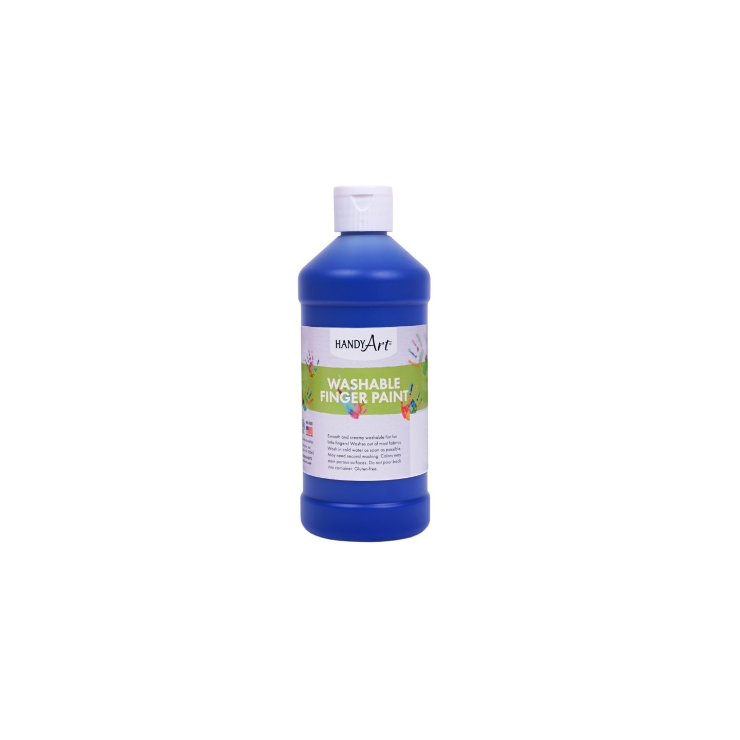 Handy Art® Washable Finger Paint, Blue, 16 oz