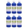 Handy Art® Washable Finger Paint, Blue, 16 oz., Pack of 6