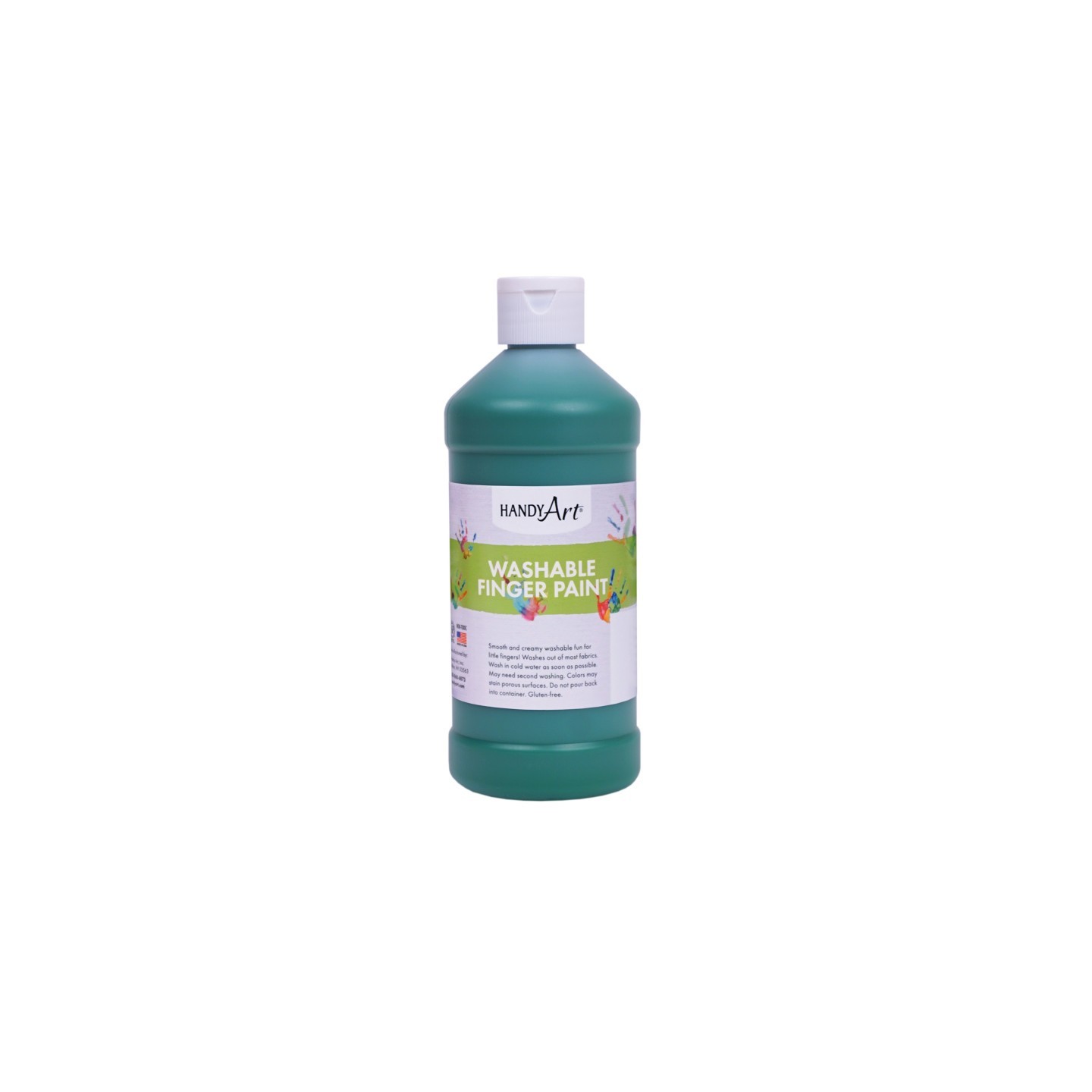 Handy Art® Washable Finger Paint, Green, 16 oz