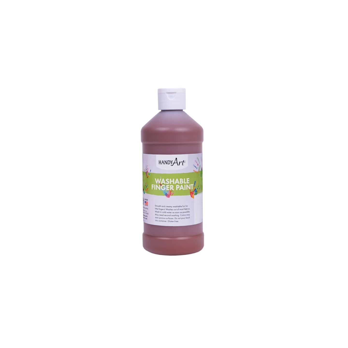 Handy Art® Washable Finger Paint, Brown, 16 oz.