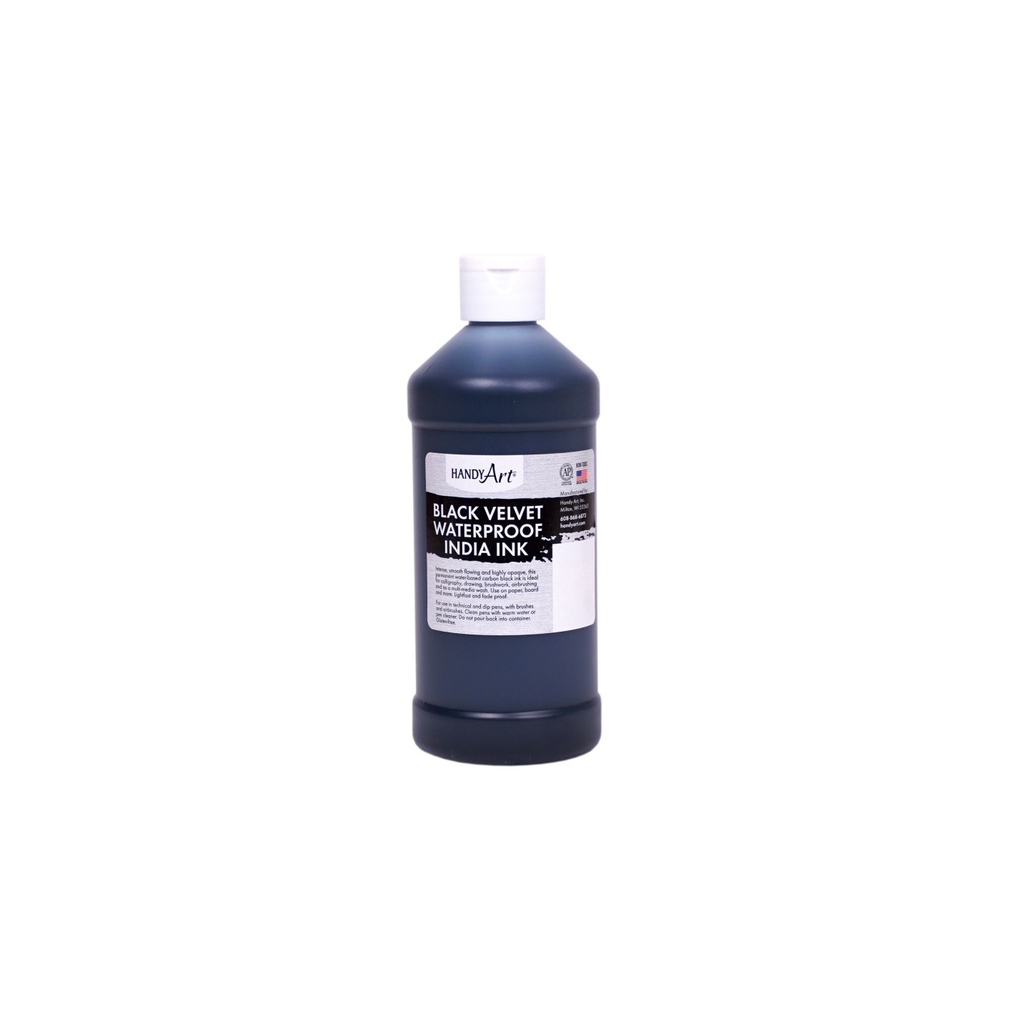 Handy Art® Black Velvet India Ink, 16. oz