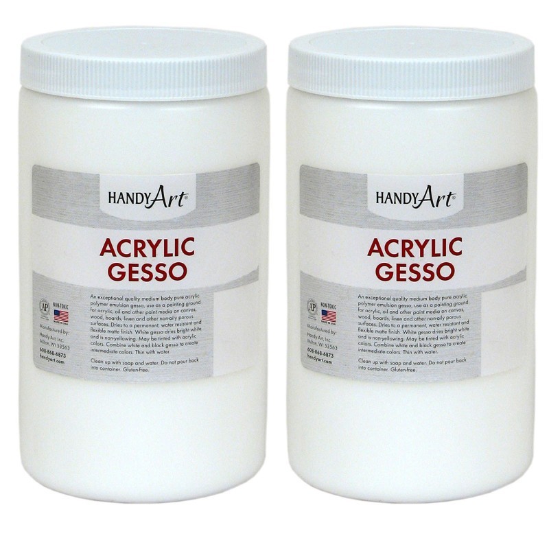 Handy Art® Acrylic Gesso, 32 oz., Pack of 2