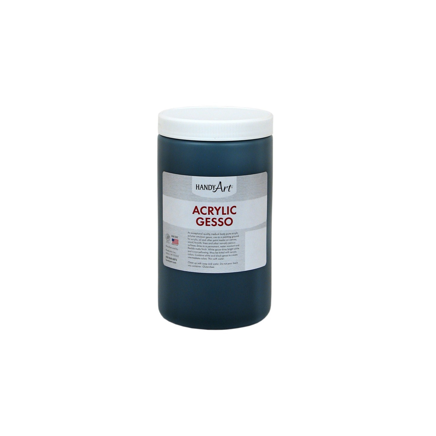 Handy Art® Acrylic Gesso, Black, 32 oz.