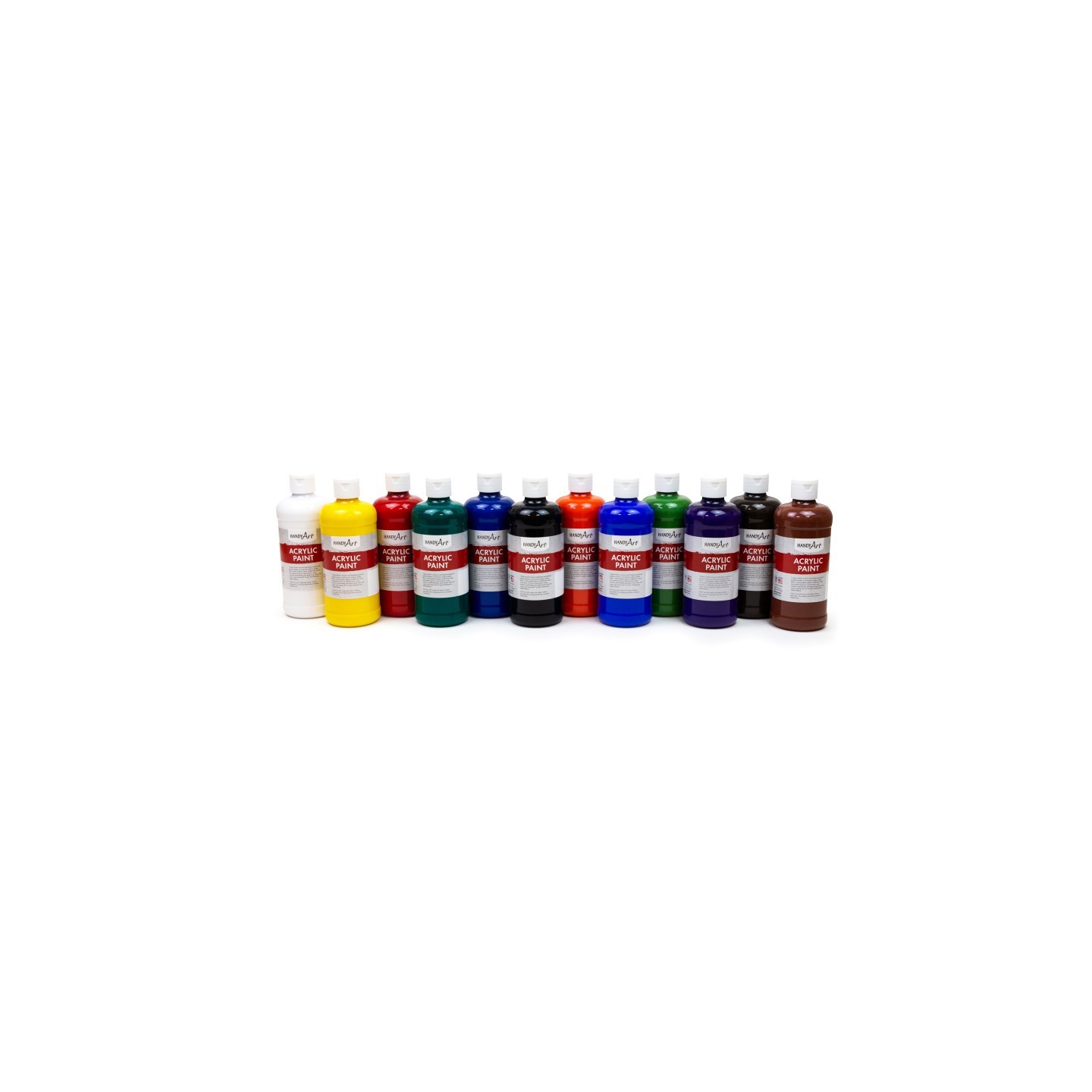 Handy Art® Acrylic Paint - Pint Primary Set of 12