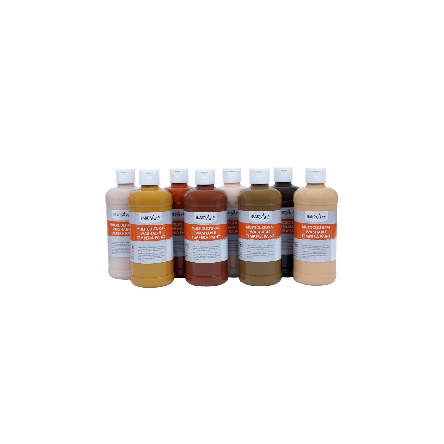 Handy Art® Washable Tempera 8-Pint Multicultural Set