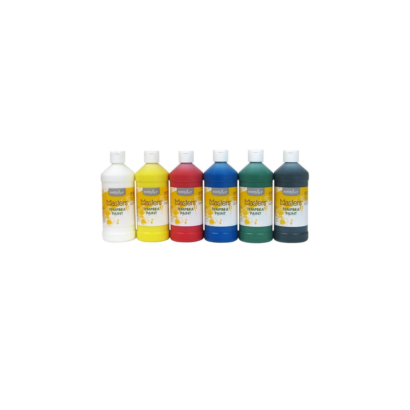 Handy Art® Little Masters® Tempera Paint, Pint, 6-Color Kit