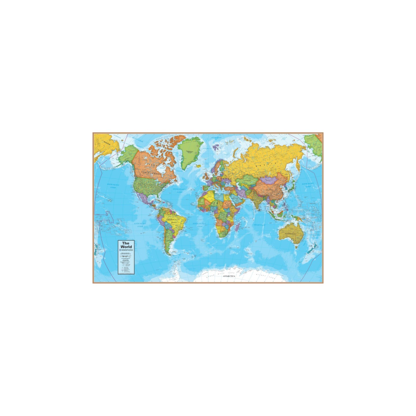 Waypoint Geographic World Desk Mat/Giant Mouse Pad