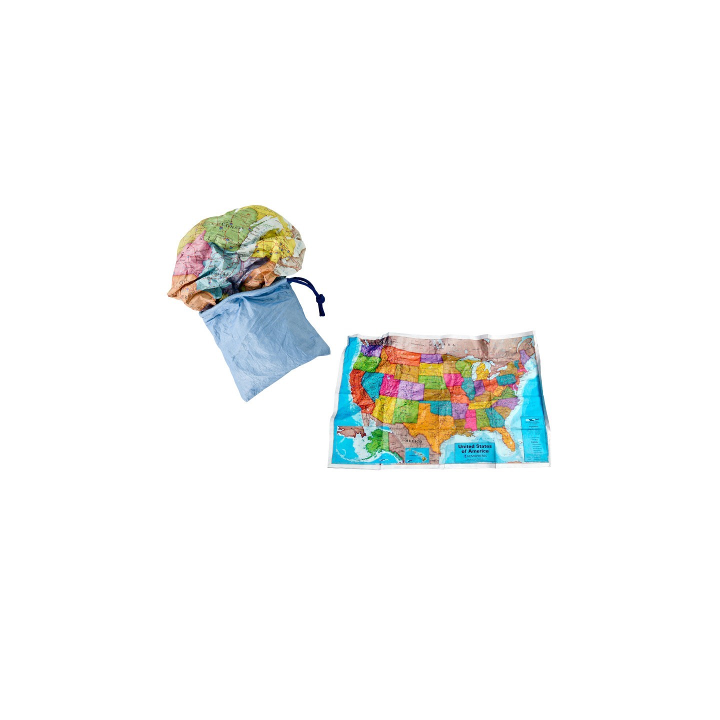Round World Products Scrunch Map of the United States