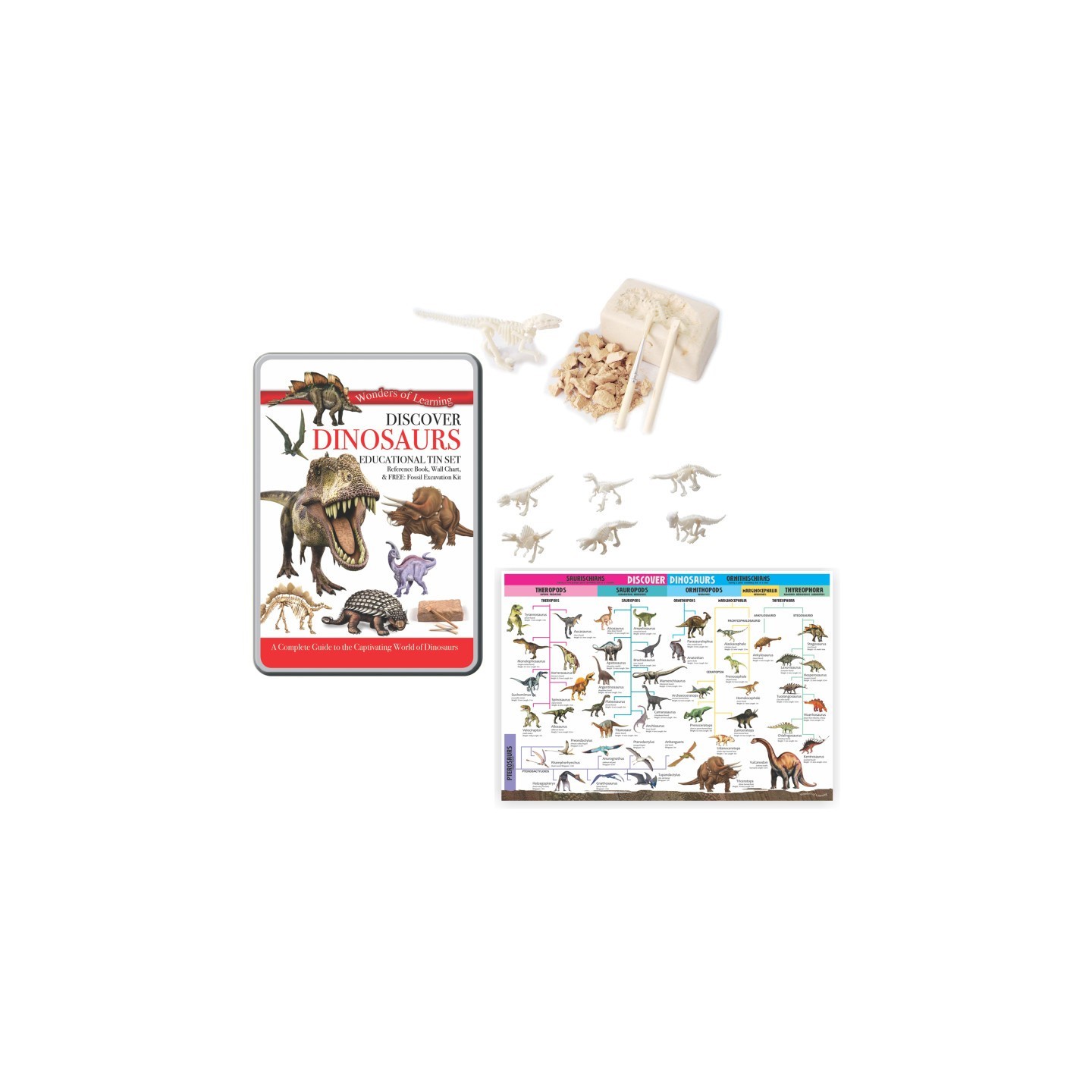 Wonders of Learning Wonders of Learning Tin Set, Discover Dinosaurs