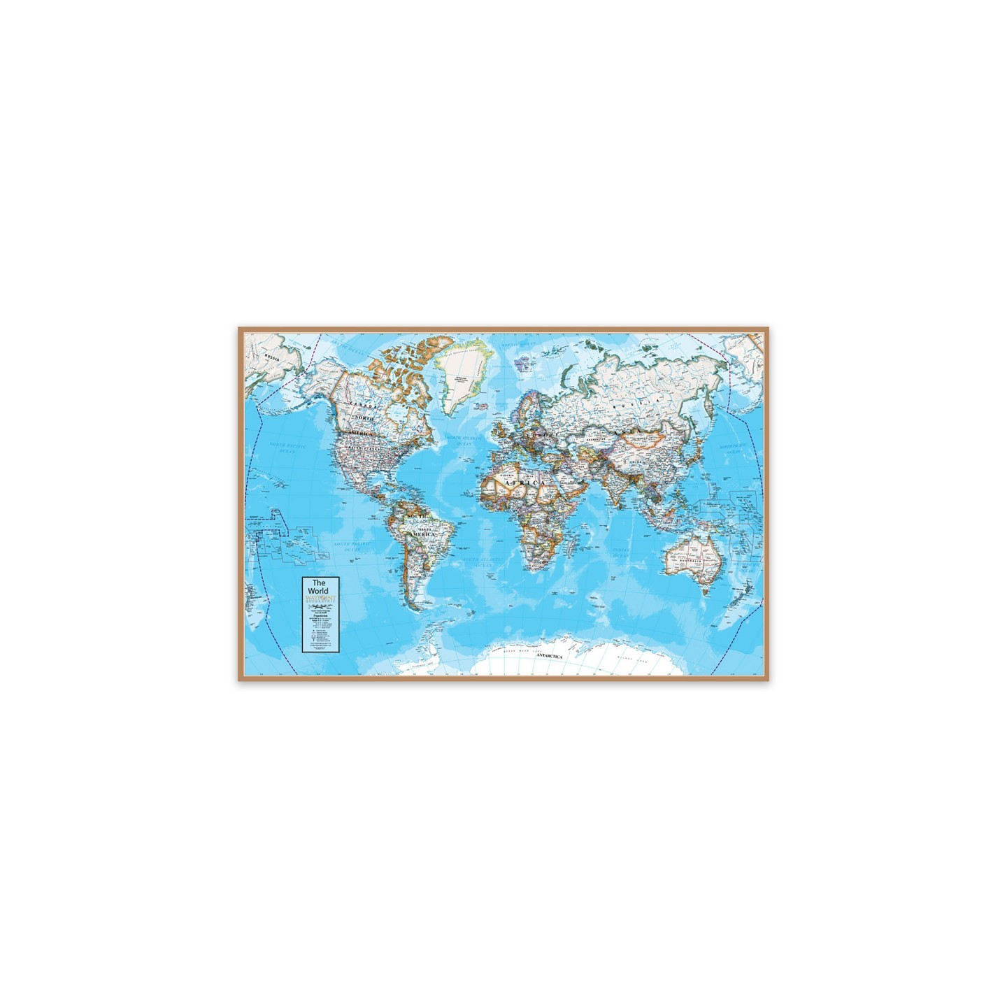 Waypoint Geographic Contemporary World 24" x 36" Laminated Wall Map