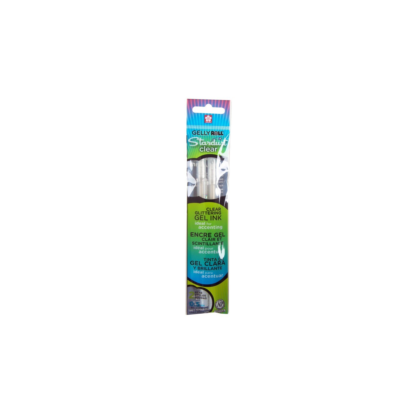 Sakura Gelly Roll Stardust Clear Glittering Gel Ink Pens, Pack of 2