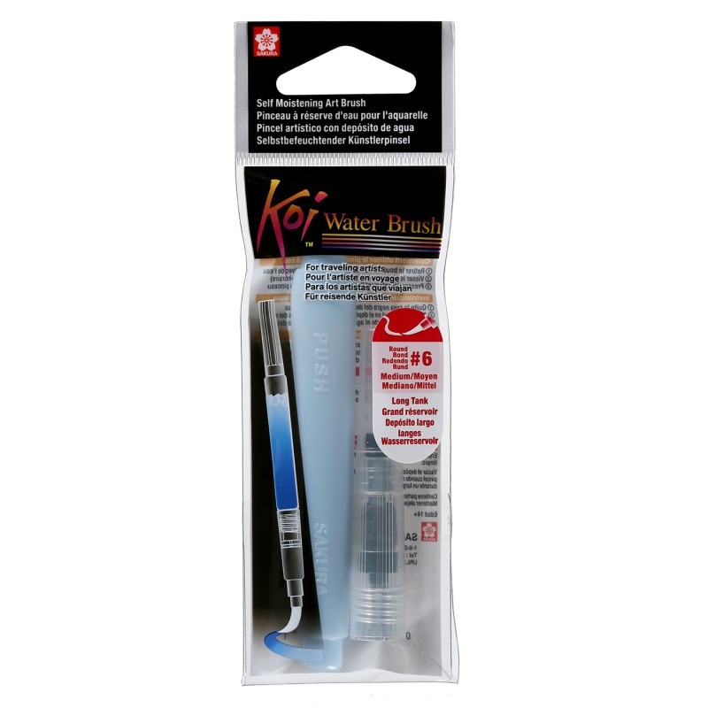 Sakura Koi Water Brush, 9mL Tank, Round, Medium