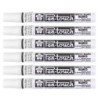 Sakura Pen-Touch Markers, 2.0mm Medium, White, Pack of 6