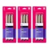 Sakura Pigma Brush Pen, Black, 3 Per Pack, 3 Packs
