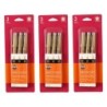Sakura Pigma Micron Pens, Black, Assorted Sizes, 3 Per Pack, 3 Packs