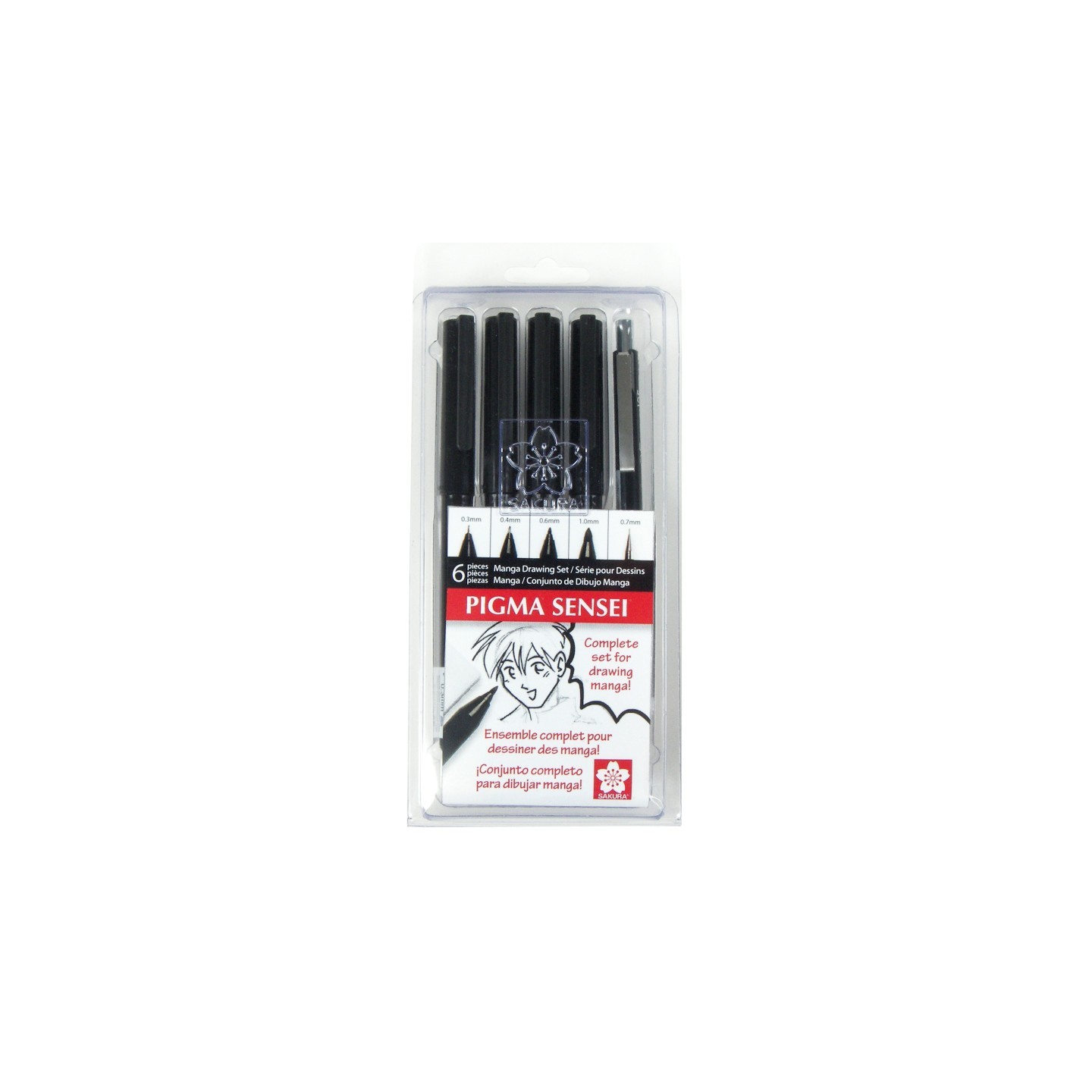 Sakura Pigma Sensei Manga Drawing Kit, 6-Piece Set