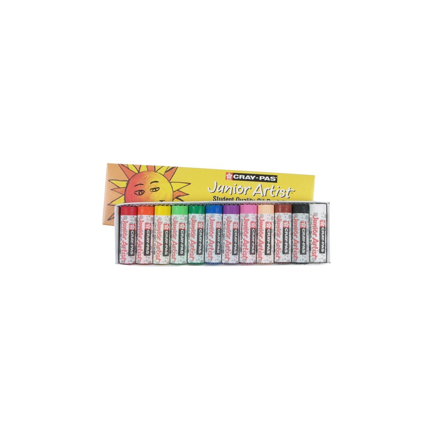 Sakura Cray-Pas Junior Artist, Chubbies, Assorted Colors, 12-Piece Set