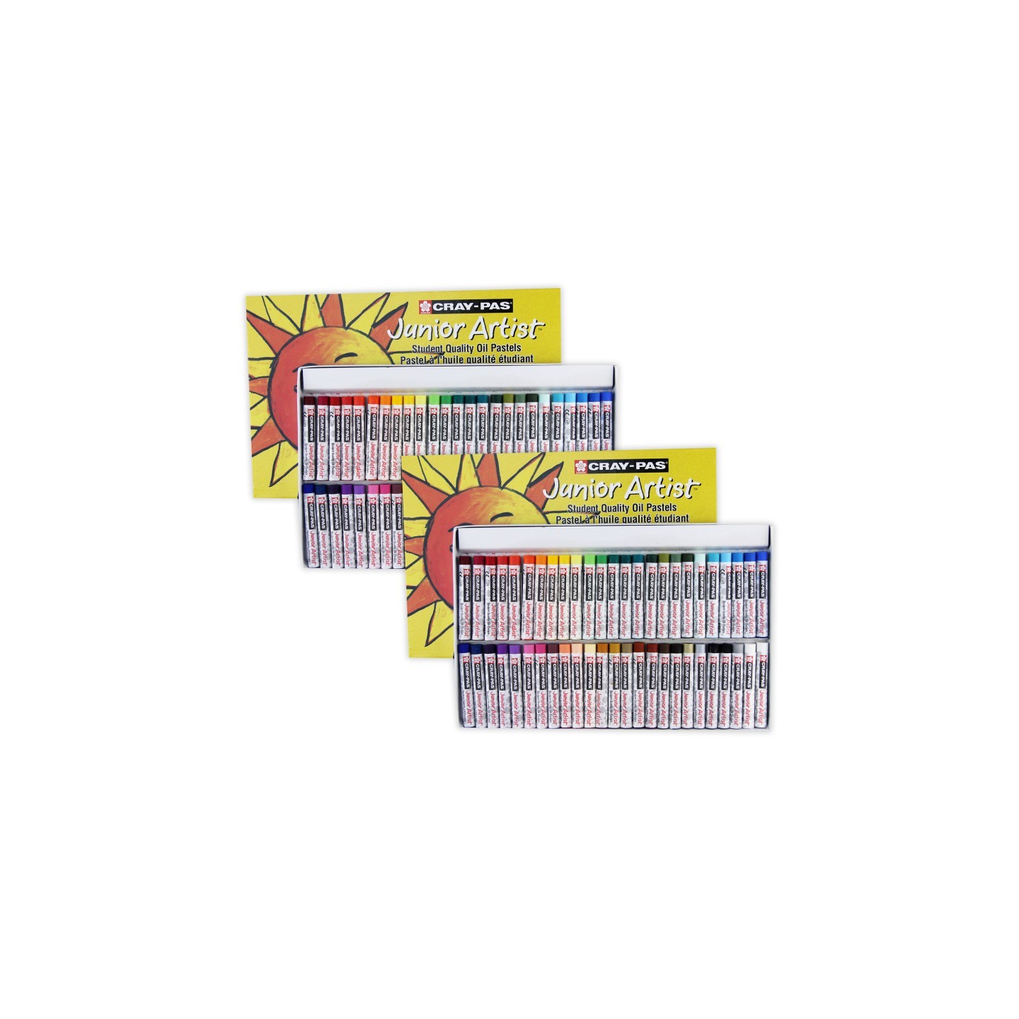 Sakura Cray-Pas Junior Artist Oil Pastels, 48 Assorted Colors, 50 Set Per Set, 2 Sets