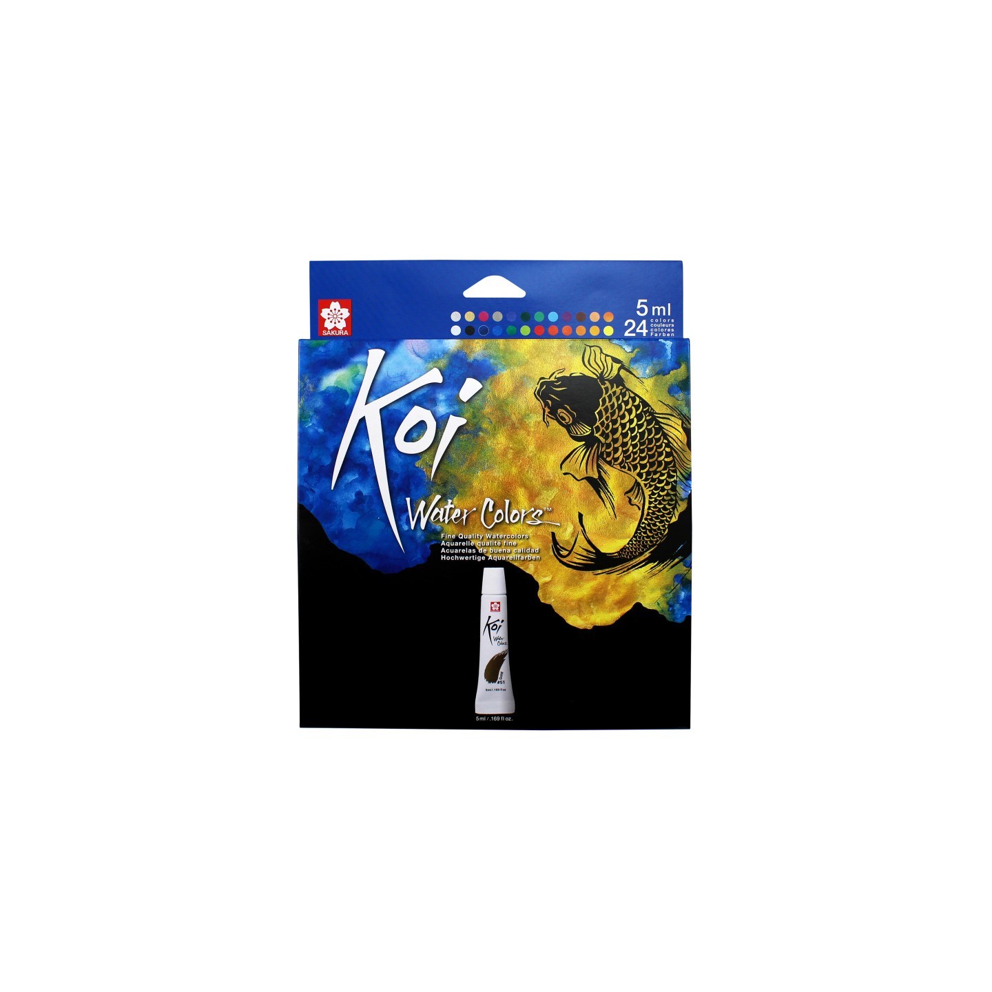 Sakura Koi Watercolor Tube Set, 5mL, 24 Colors