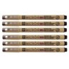 Sakura Pigma Micron Pen, Black, 0.20mm Size 005, Pack of 6