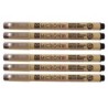 Sakura Pigma Micron Pen, Black, 0.25mm Size 01, Pack of 6