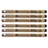 Sakura Pigma Micron Pen, Black, 0.35mm Size 03, Pack of 6