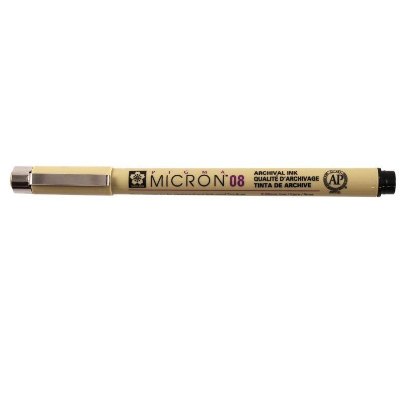 Sakura Pigma Micron Pen, Black, 0.50mm Size 08