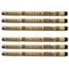 Sakura Pigma Micron Pen, Black, 0.50mm Size 08, Pack of 6