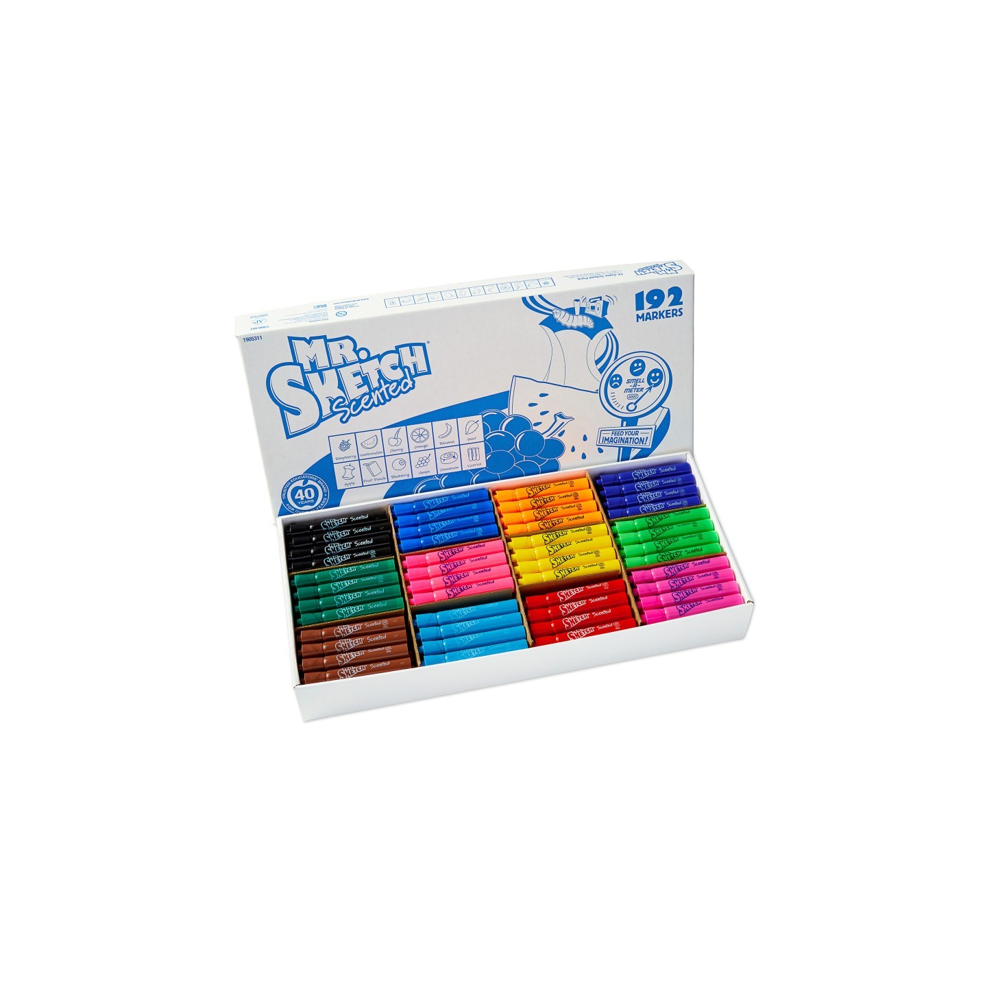Mr. Sketch® Scented Chisel Tip Markers, 12 Colors, 192 Count