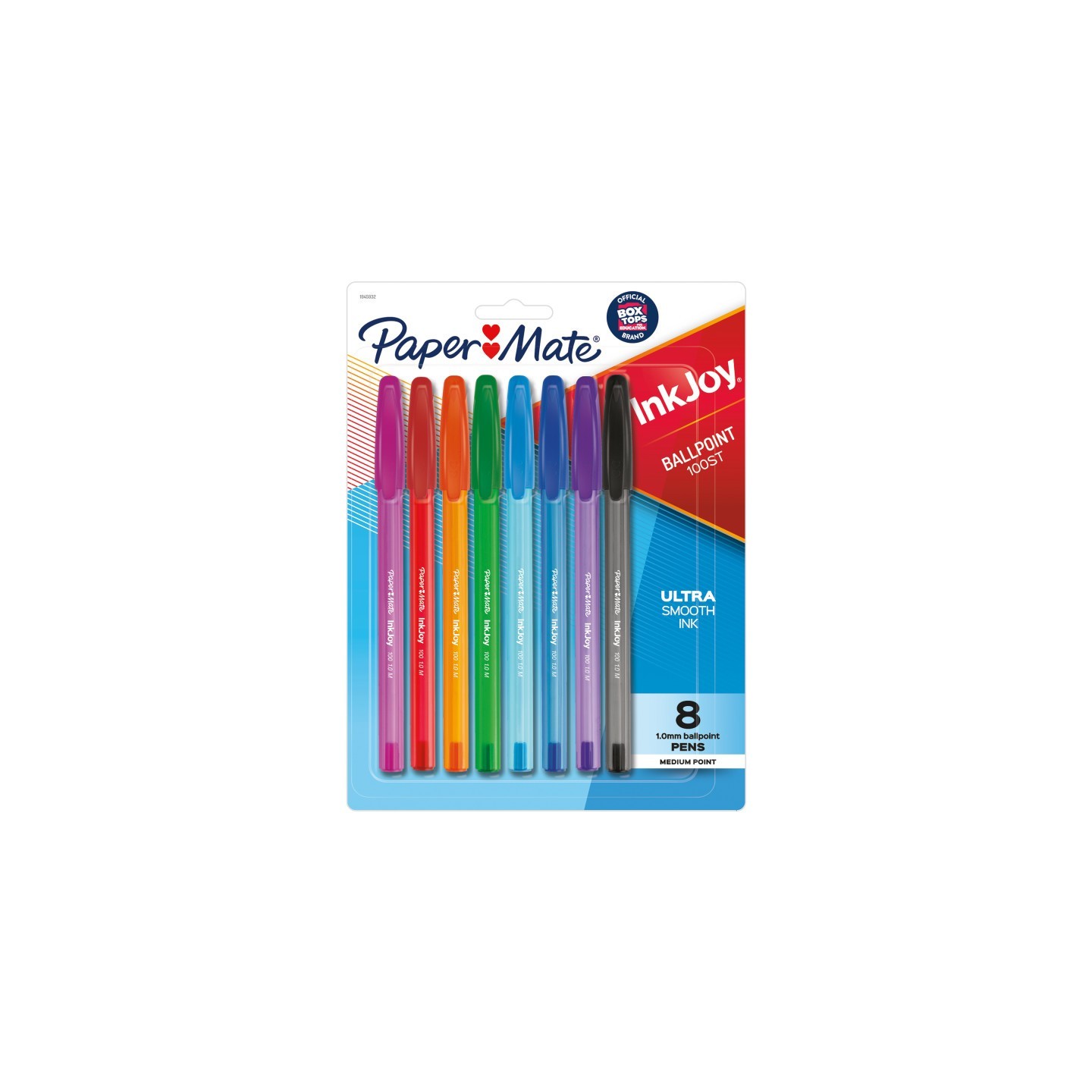 Paper Mate® InkJoy 100ST Ballpoint Pens, Medium Point, Assorted Ink, 8 Count
