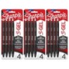 Sharpie® S-Gel Gel Pens, Medium Point (0.7mm), Assorted Colors, 4 Per Pack, 3 Packs