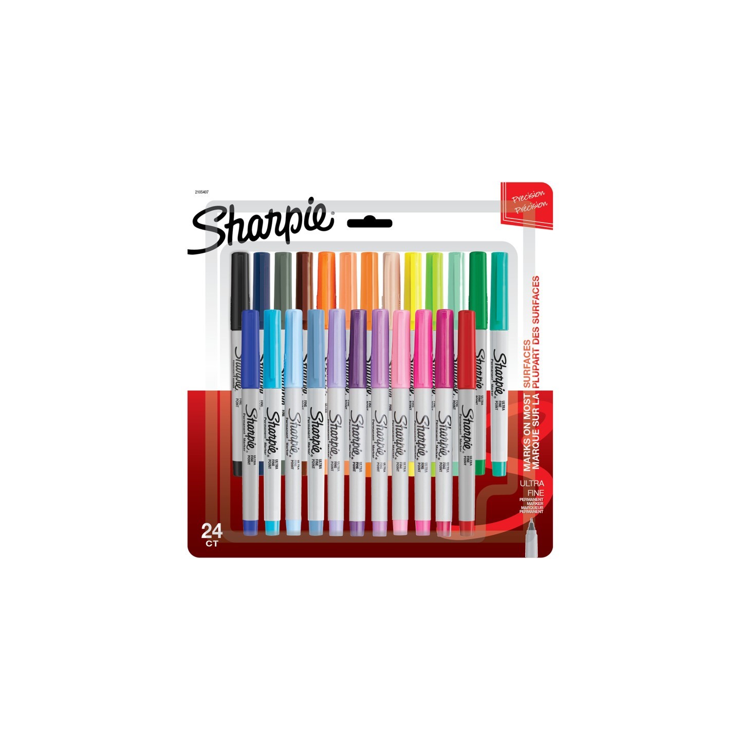 Sharpie® Ultra Fine Point Marker Sets, Assorted, 24 Count