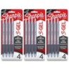 Sharpie® S-Gel, Gel Pens, Medium Point (0.7mm), Frost Blue Body, Black Gel Ink Pens, 4 Per Pack, 3 Packs