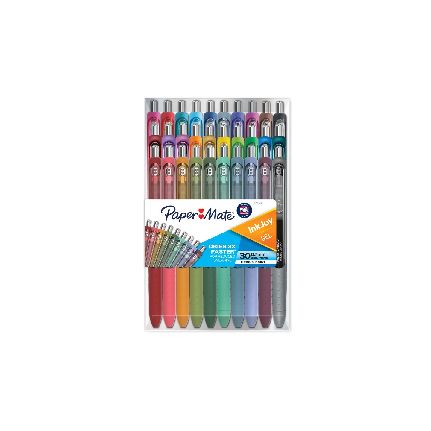 Paper Mate® InkJoy Gel Pens, Assorted Colors, Medium Point (0.7mm), 30 Count