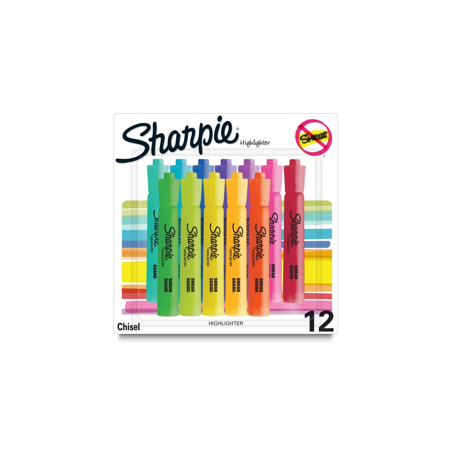 Sharpie® Tank Highlighters, Assorted, Pack of 12