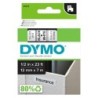 DYMO Standard D1 Labeling Tape for LabelManager Label Makers, Black Print on White Tape, 1/2'' W x 23' L, 1 Cartridge