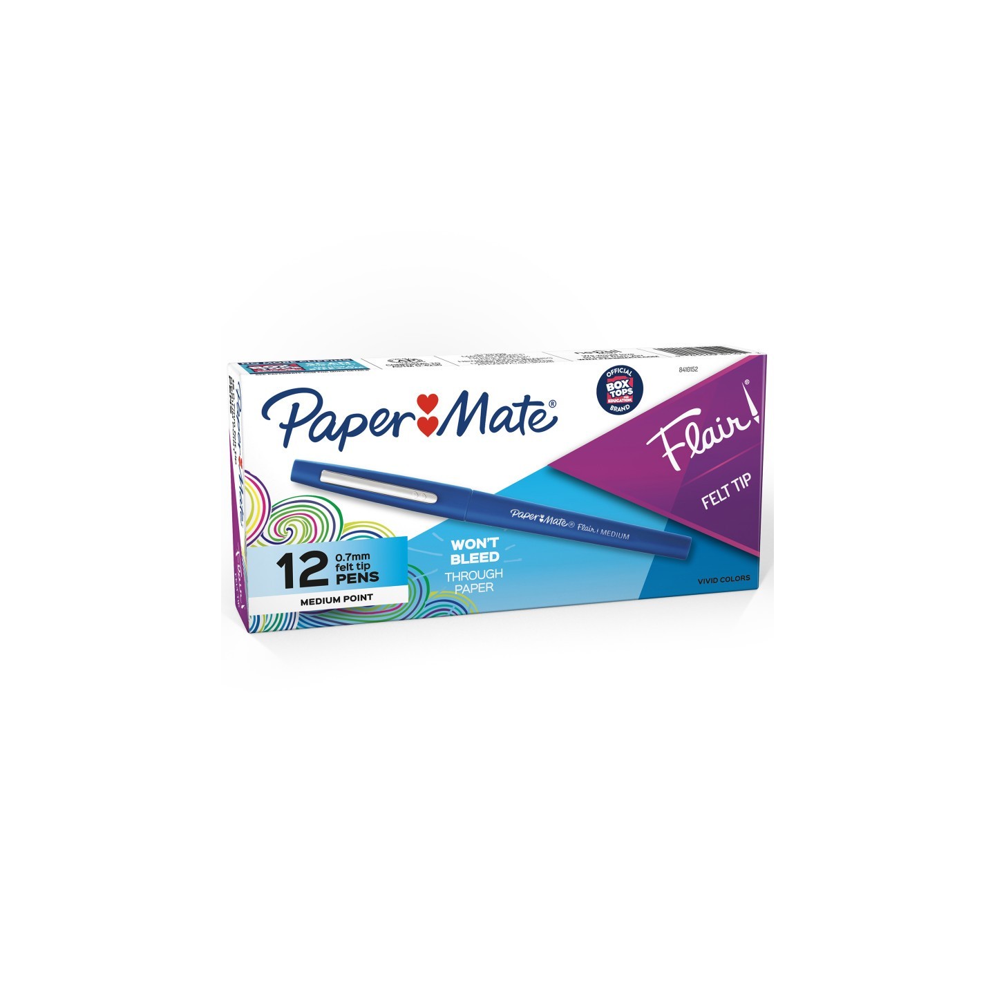 Paper Mate® Flair Pens, Medium, Blue, Box of 12