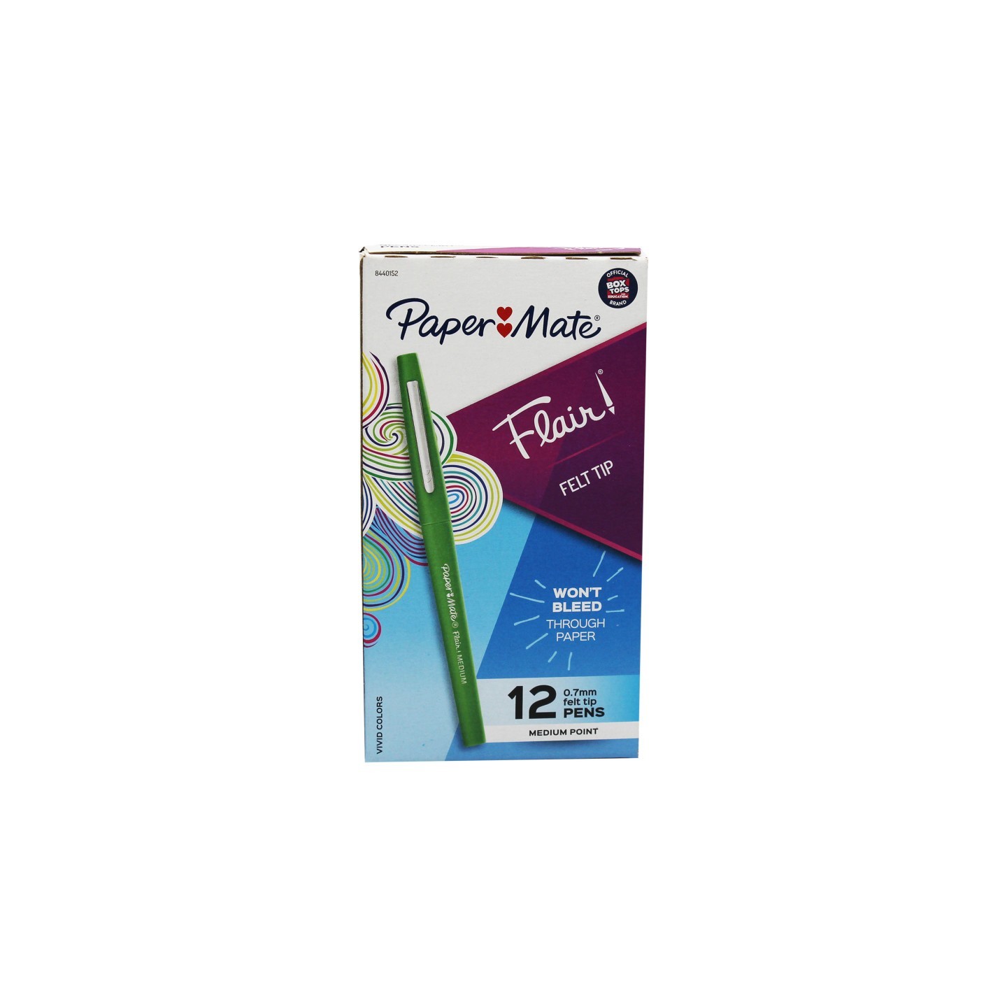 Paper Mate® Flair Pens, Medium, Green, Box of 12