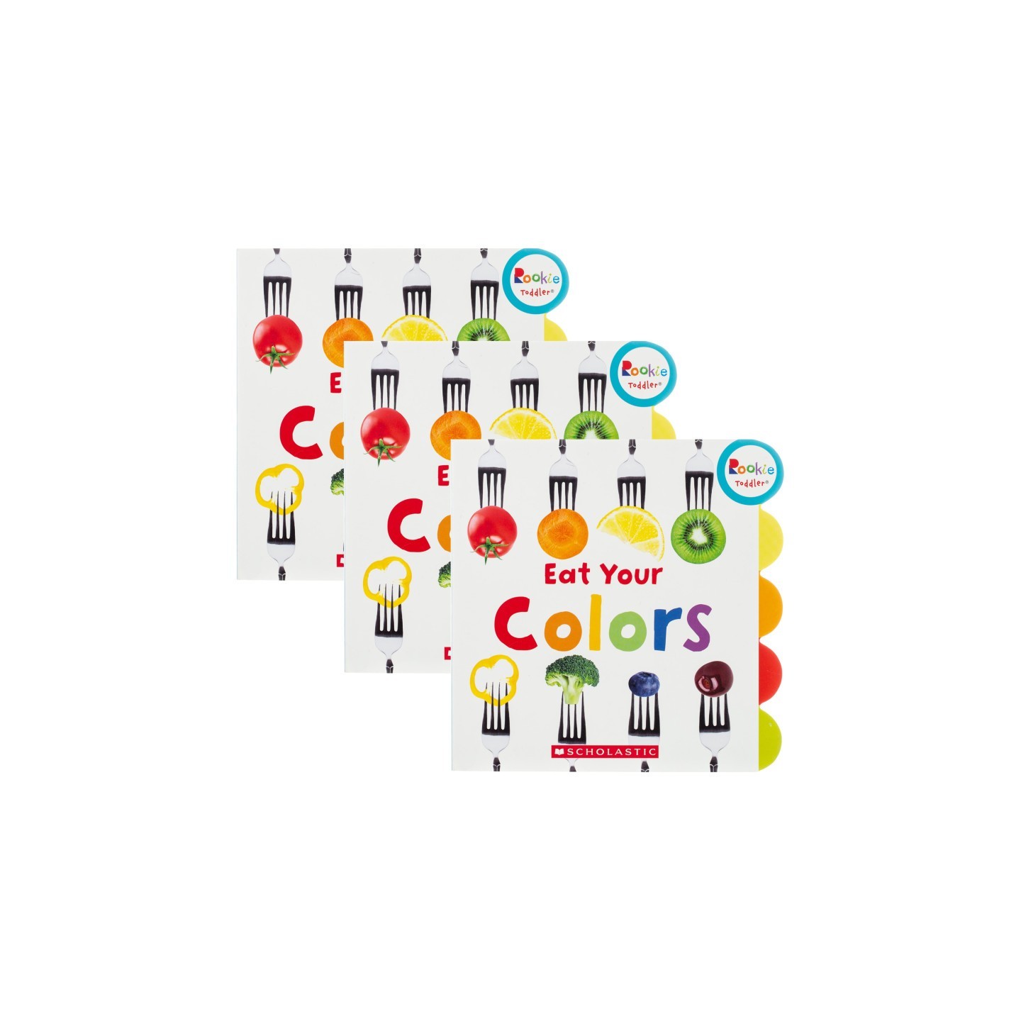 Scholastic Rookie Toddler® Board Book, Eat Your Colors, Pack of 3