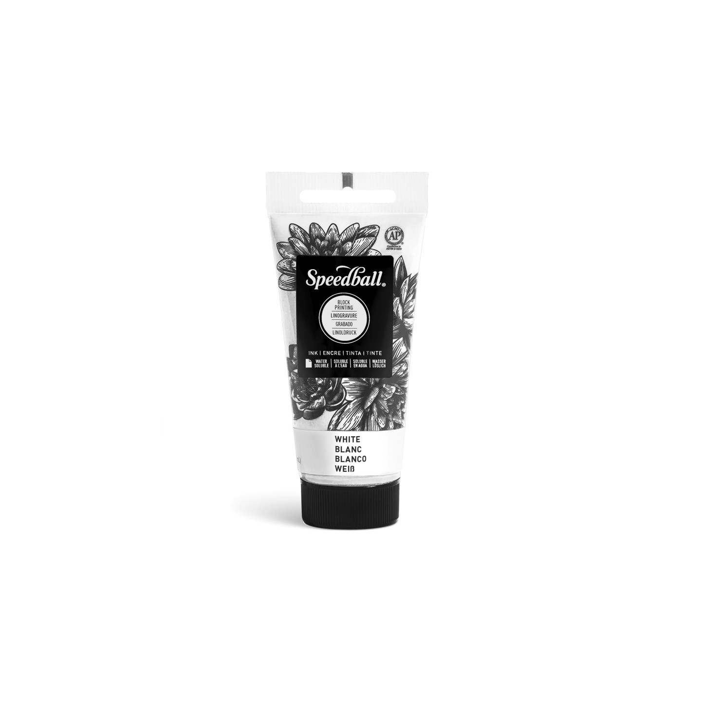 Speedball® Water-Soluble Block Printing Ink, 1.25 oz, White