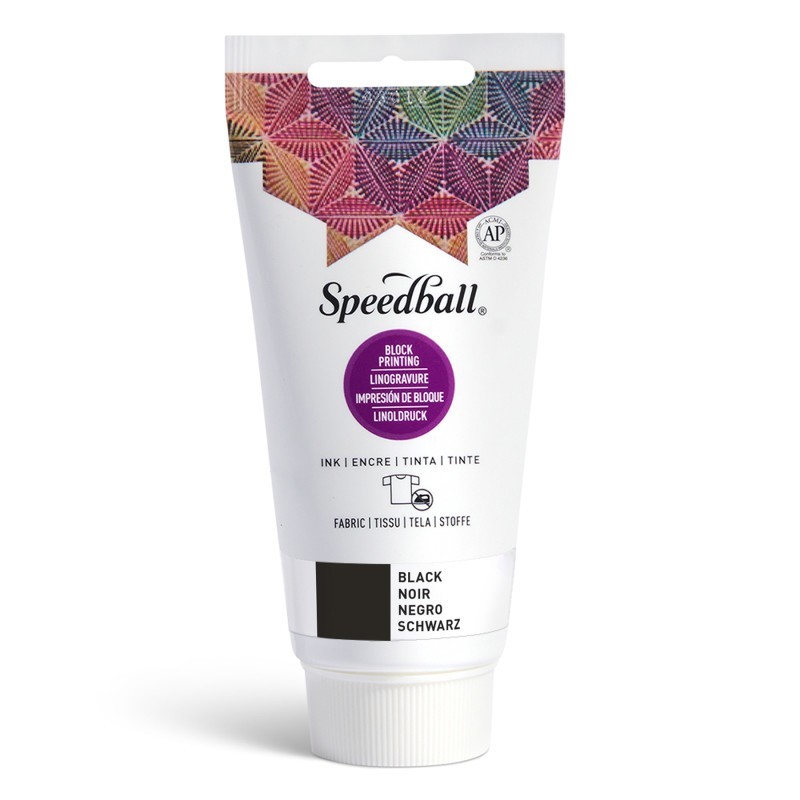 Speedball® Fabric Block Printing Ink, 2.5 oz, Black