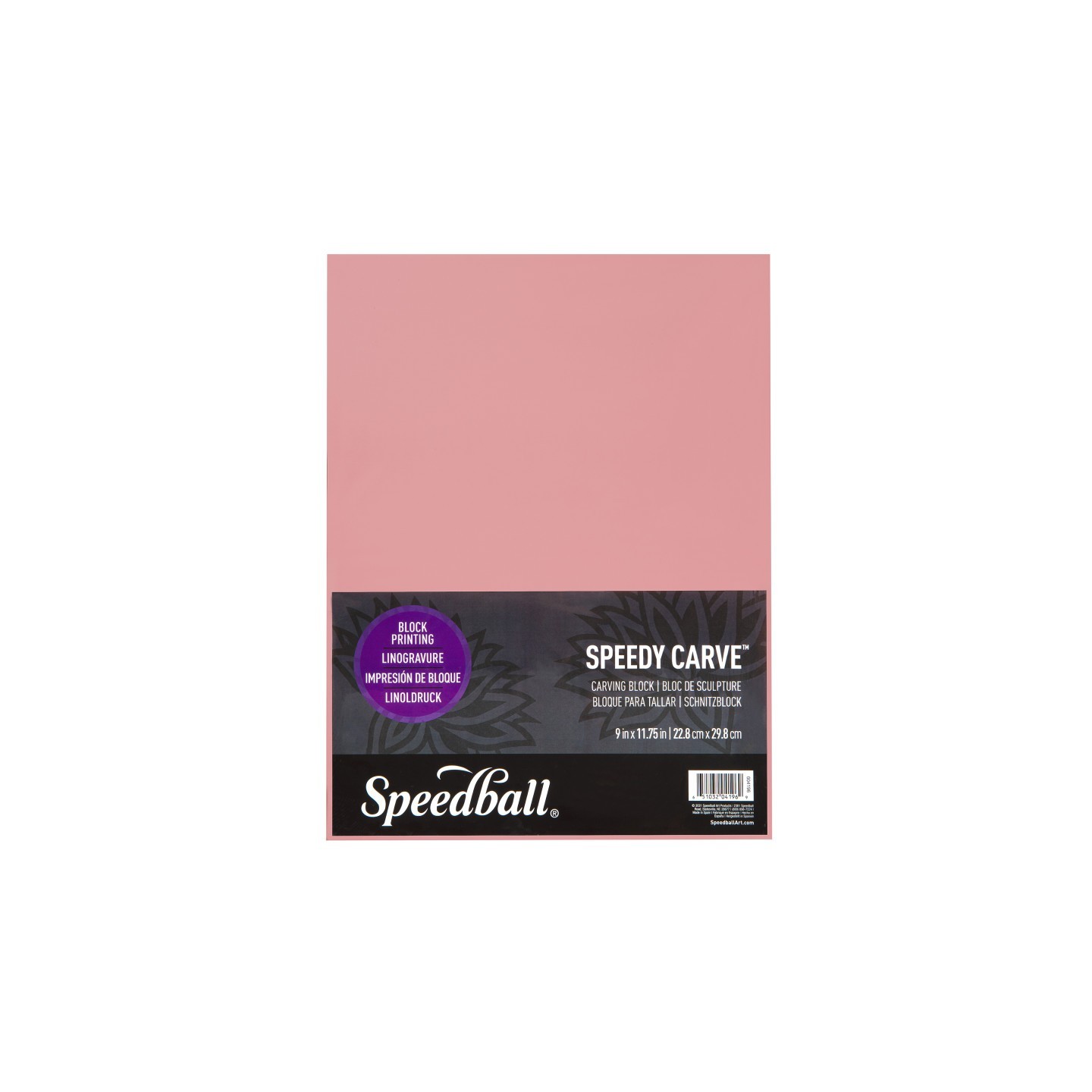 Speedball® Speedy Carve™ Block, 9x11.75 in, Pink