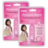 SABRE Personal Alarm - Pink (Supports NBCF), Pack of 2