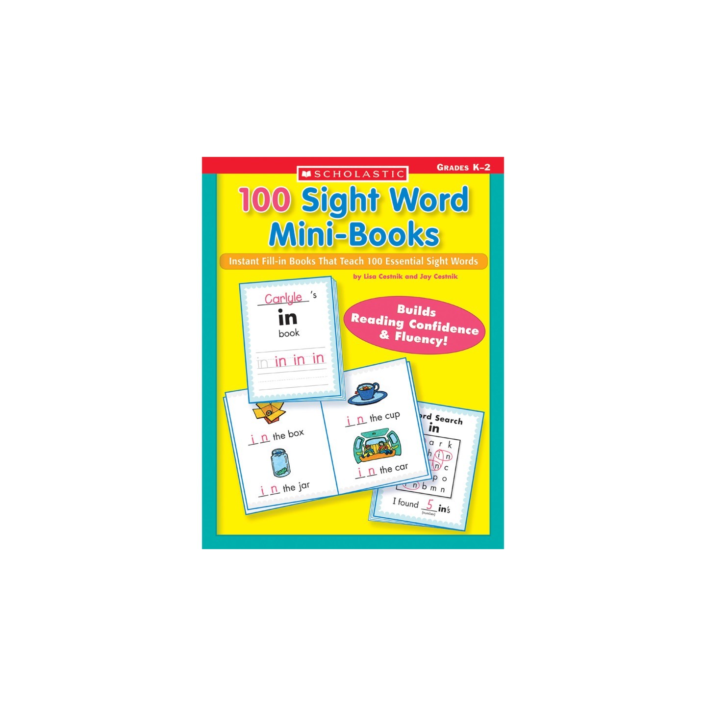 Scholastic Teaching Solutions 100 Sight Word Mini-Books Activity Book, Grades K-2