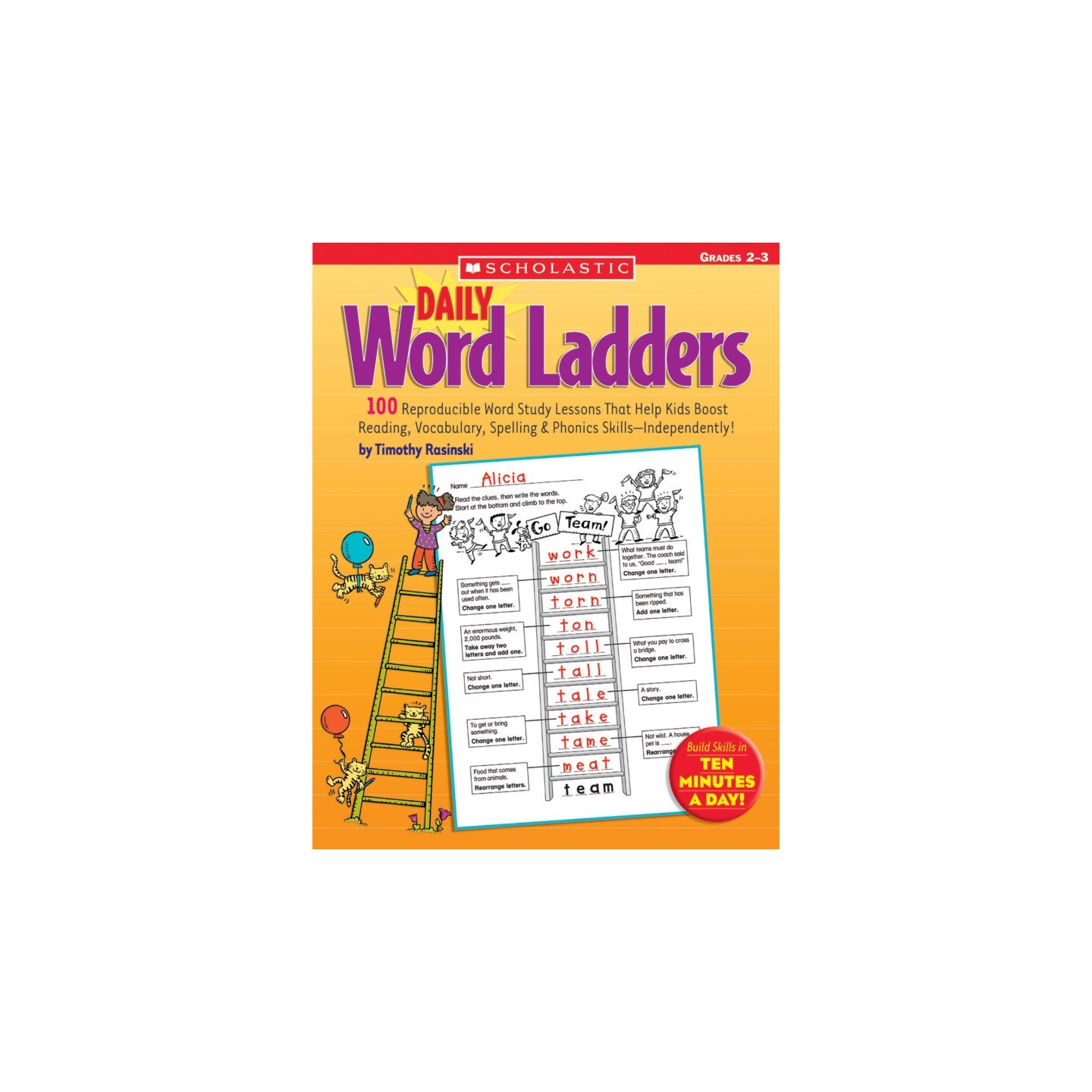 Scholastic Teaching Solutions Daily Word Ladders Workbook, Grades 2-3