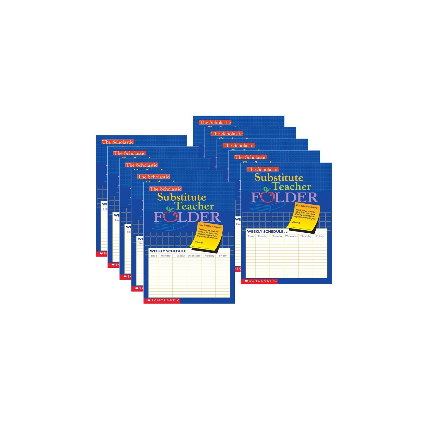 Scholastic Teaching Solutions Substitute Teacher Folder, Pack of 10