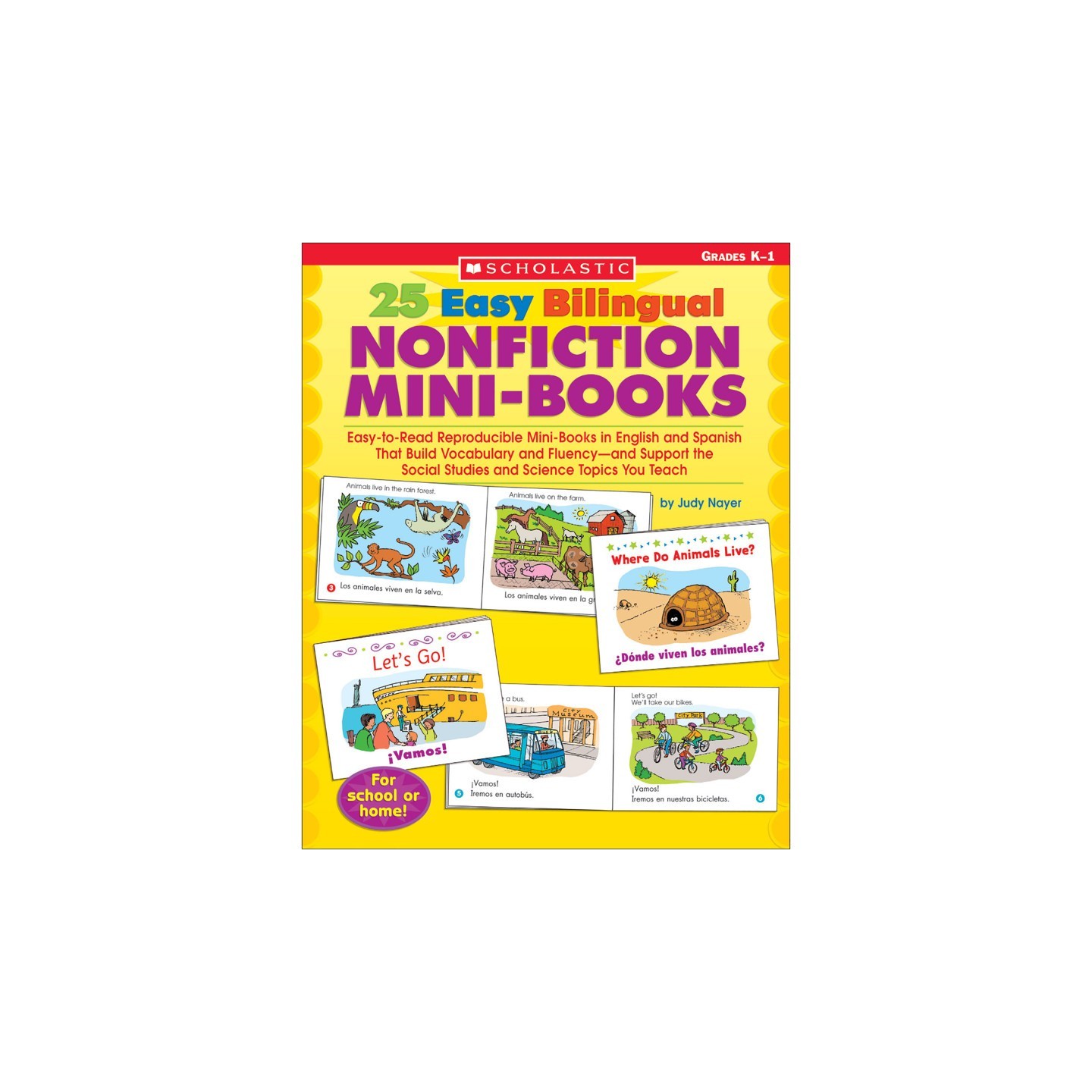 Scholastic Teaching Solutions 25 Easy Bilingual Nonfiction Mini-Books Activity Book